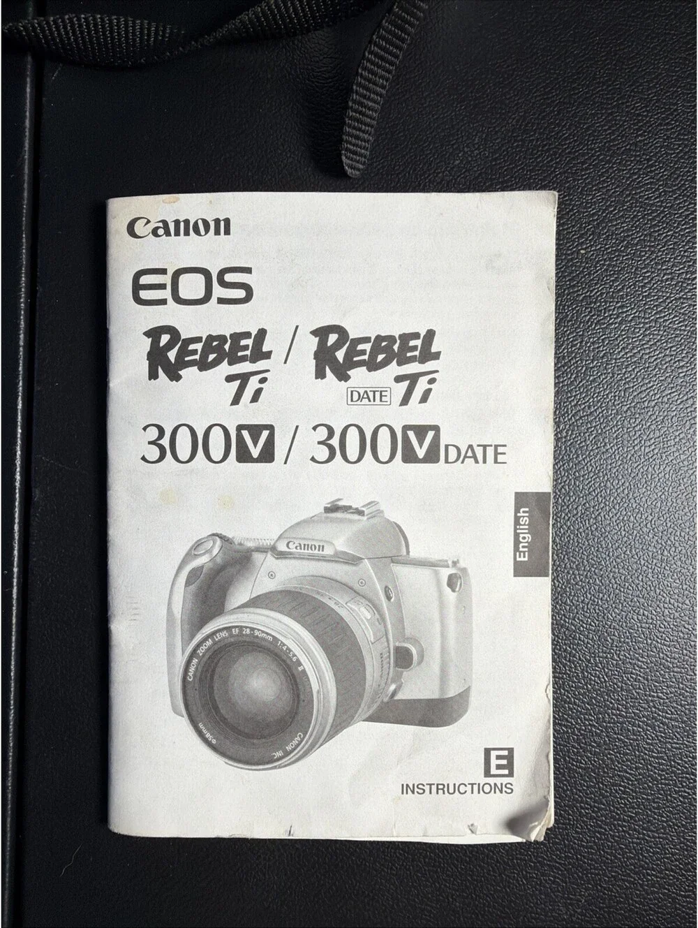 Canon EOS Rebel Ti 35mm Film SLR Camera w/ 35-80 EF Lens Kit Bundle TESTED